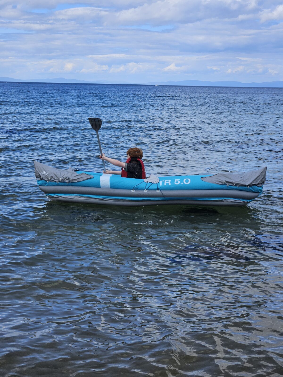 Water activities on the Moray Coast near Corner House.